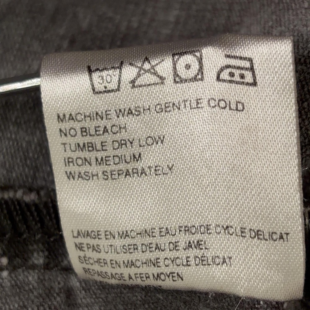 Fox Jacket Womens Medium Gray Full Zip Front Moto Biker Utility Buckle Back - Picture 13 of 14